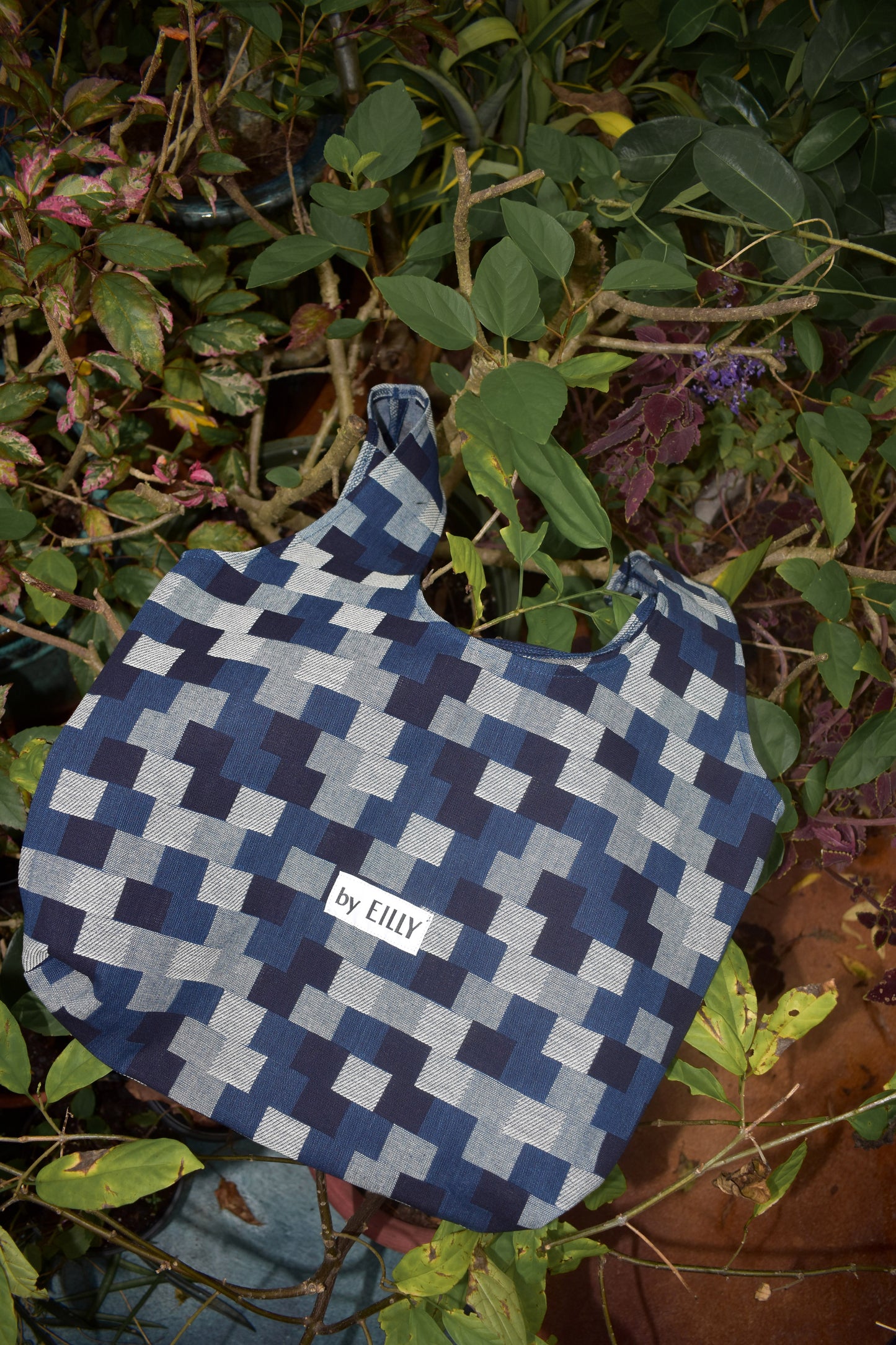 Carolyn Tote in Patchwork Denim