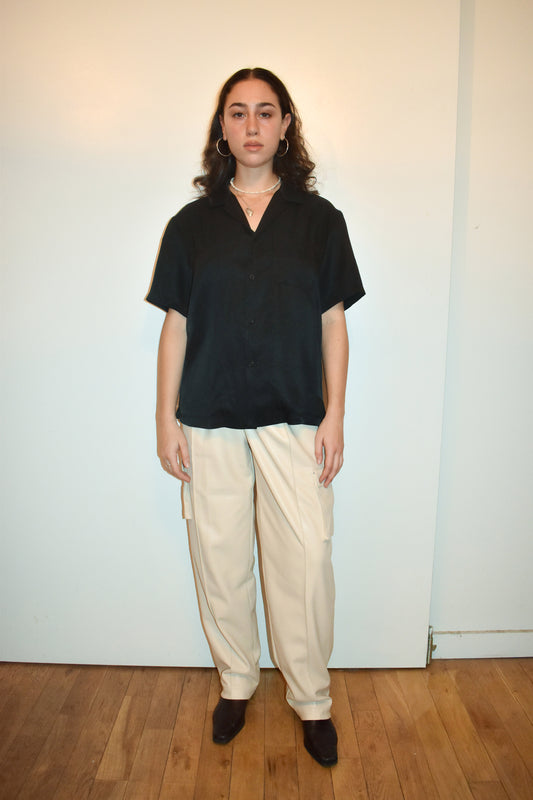 Foster Shirt in Black Tech