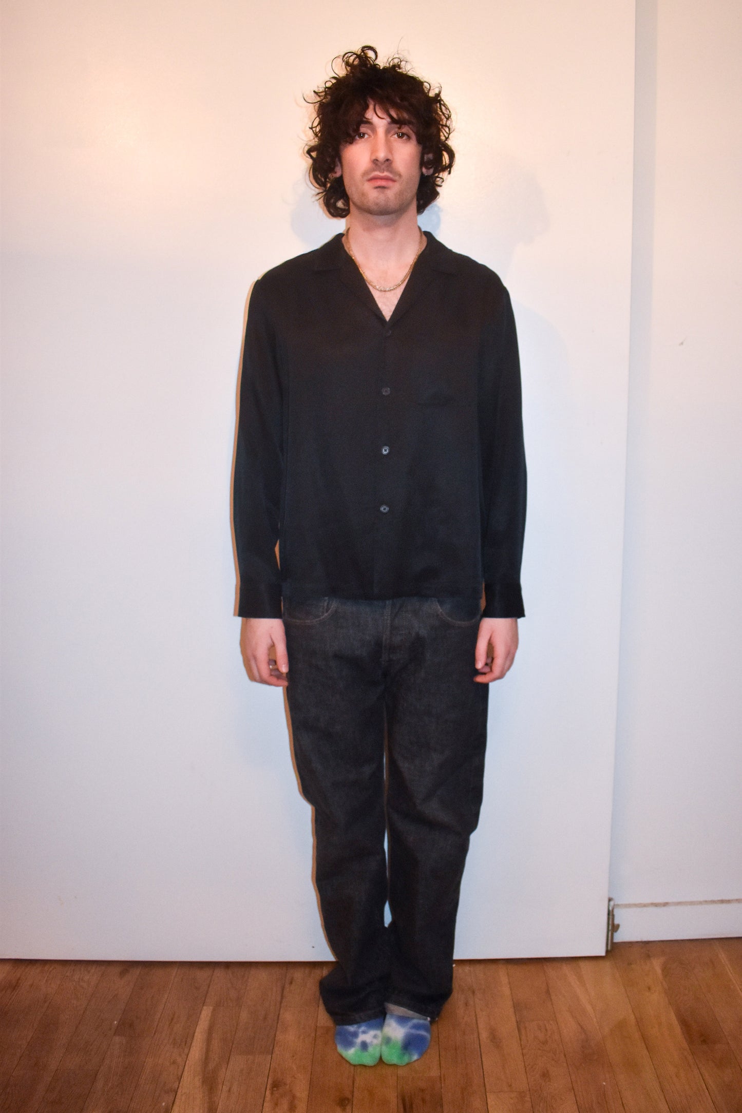 Jamie Shirt in Black Tech