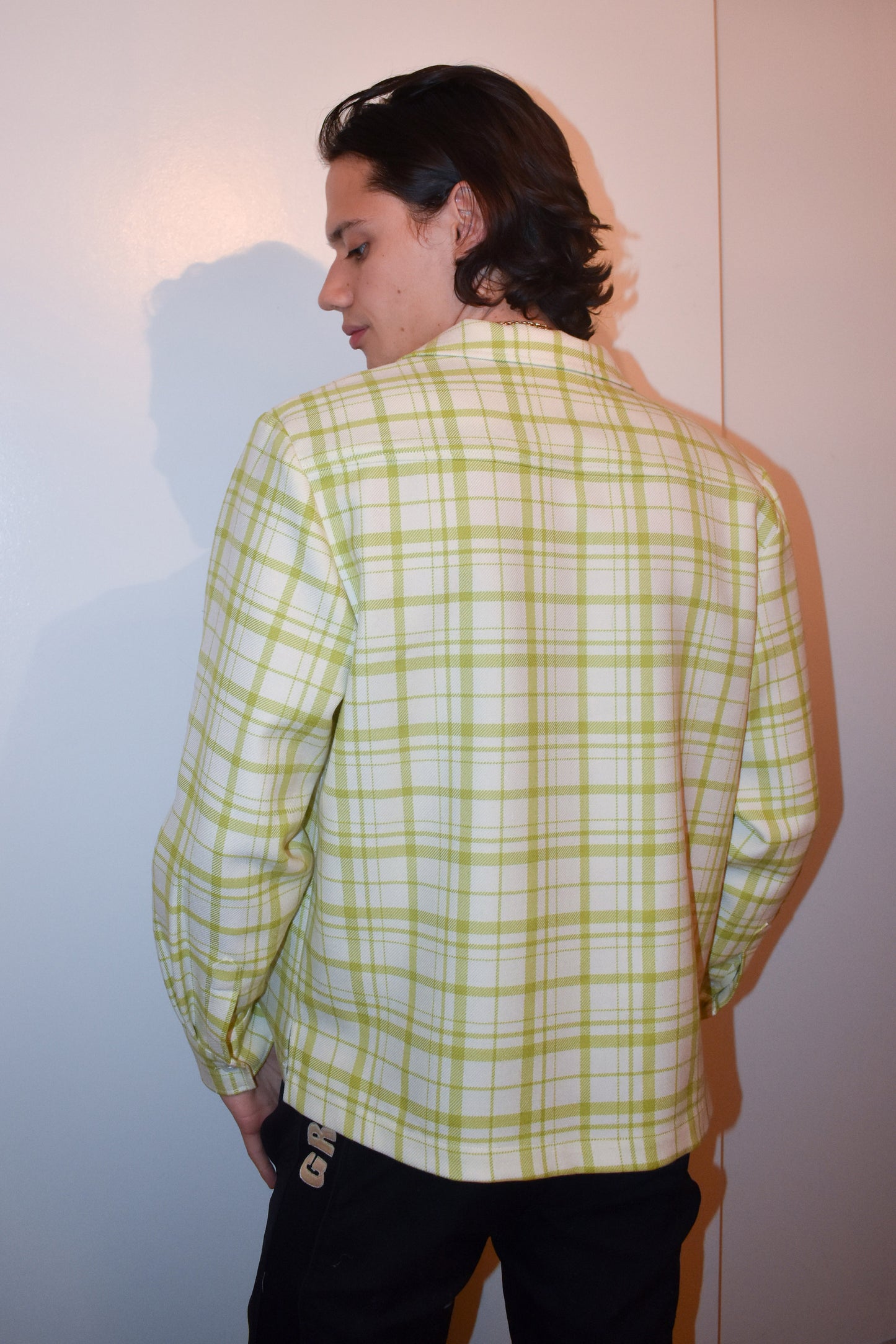 Jamie Shirt in Checked Virgin Wool
