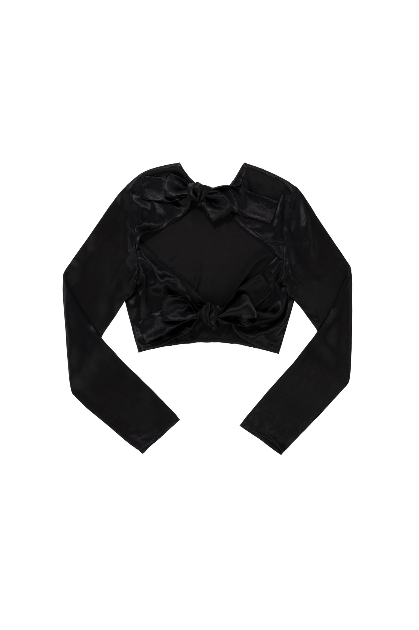 erin 2 / black shiny satin
