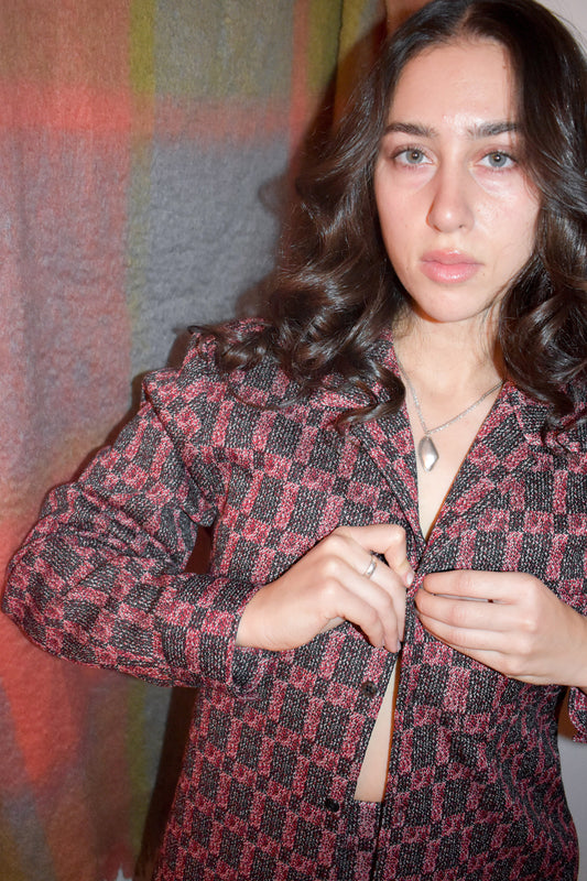Jamie Shirt in Geometric Jersey