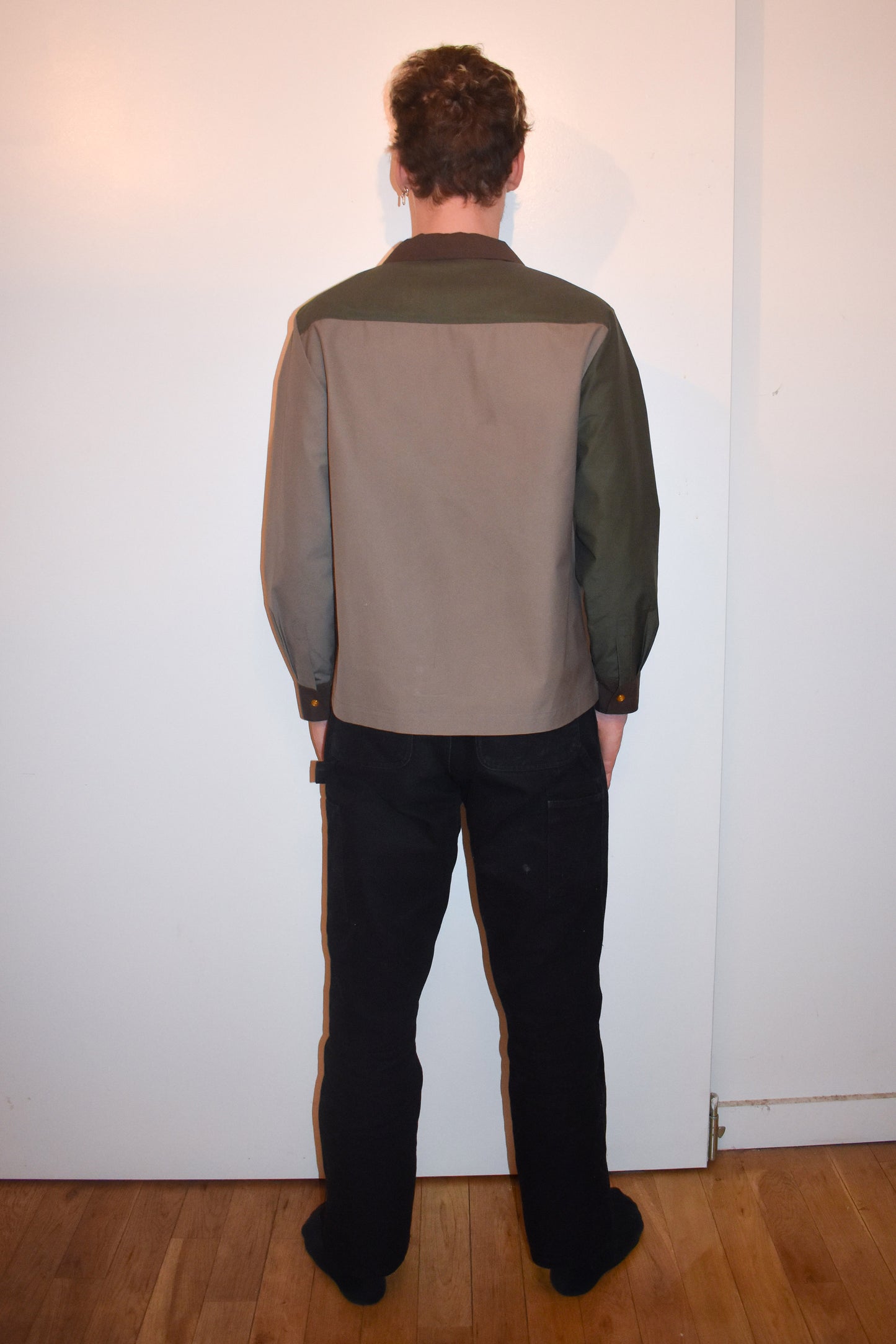 Jamie Shirt in Colorblock Poplin
