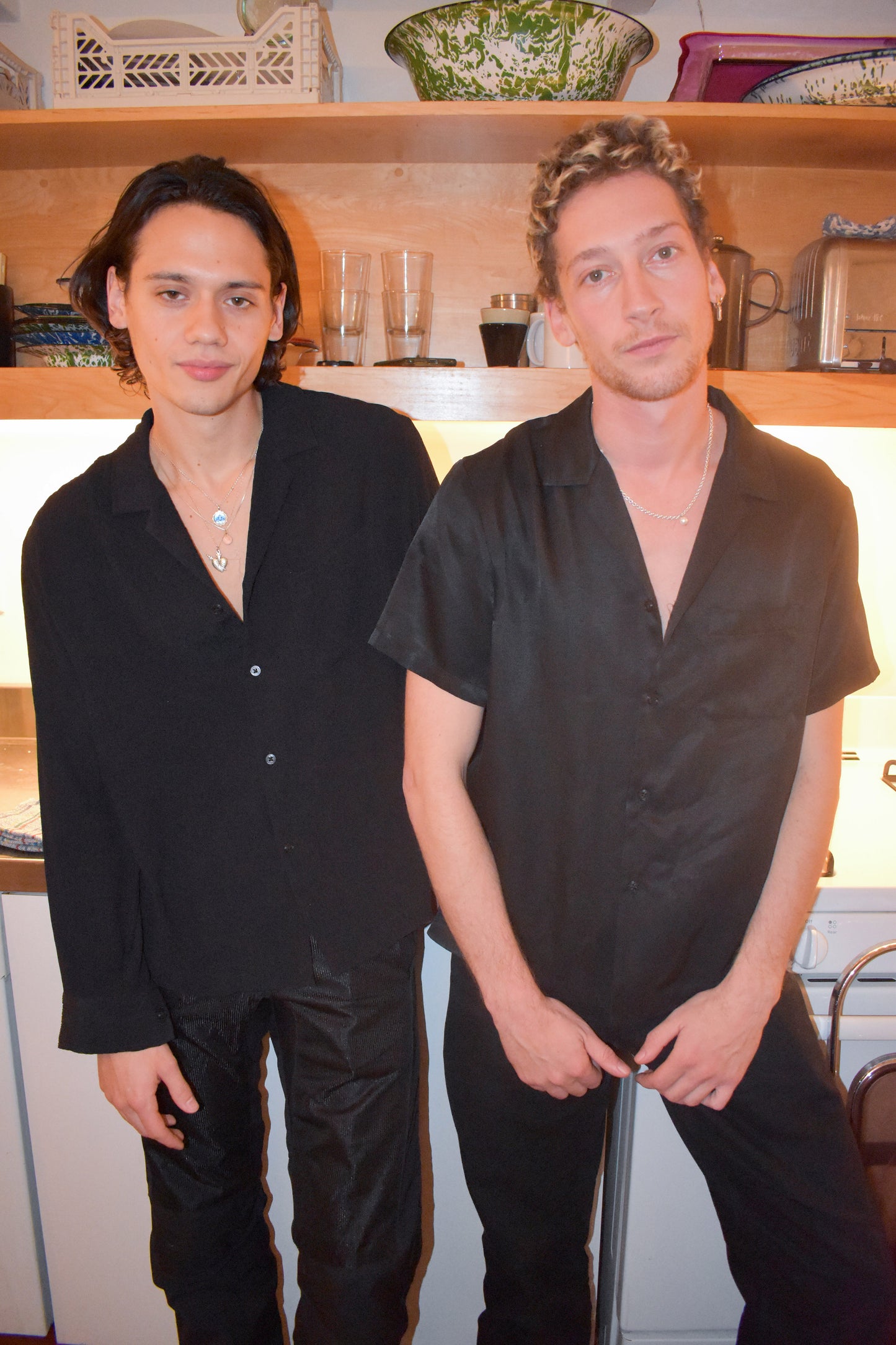 Foster Shirt in Black Tech